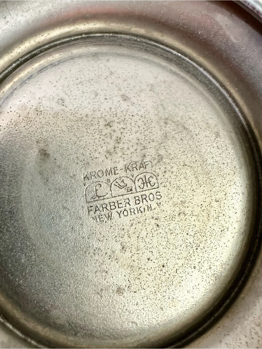 Vtg 1930s Farber Bros Krome Kraft Cocktail Shaker AS IS Missing Top Lid Pitcher